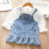 Baby Girl Dress Skirt Spring Strap Dress-TB00901-Veeddydropshipping